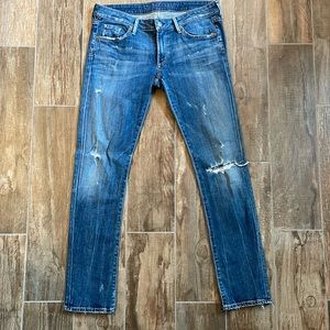 Citizens of Humanity straight leg distressed jeans 31